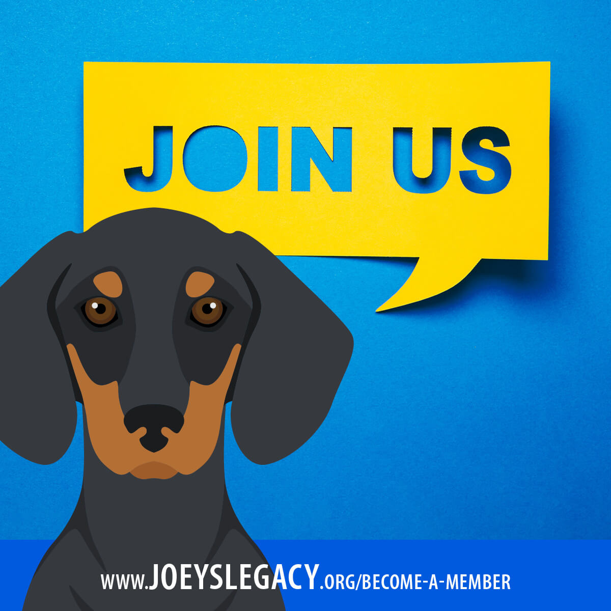Joey's Legacy Social Media Post join us become a member