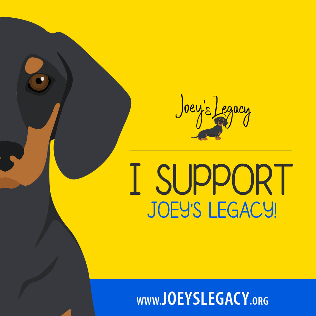 Joey's Legacy Social Media Post I support Joey's Legacy
